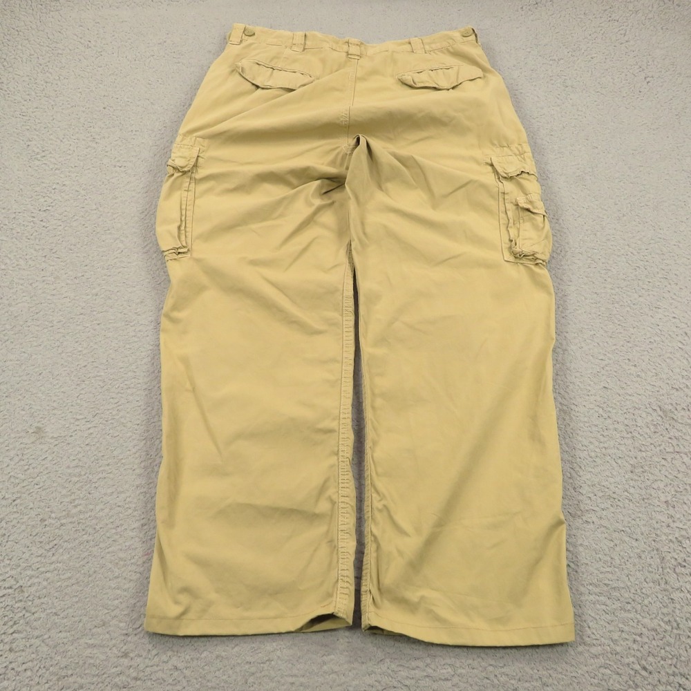 VTG Polo Ralph Lauren Pant Men 36x30 Paratrooper Utility Cargo Baggy Wide Khaki